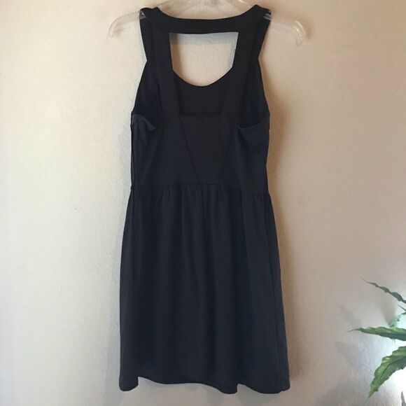 ALYN PAIGE Brown Fit and Flare Keyhole Back Dress - Picture 5 of 7